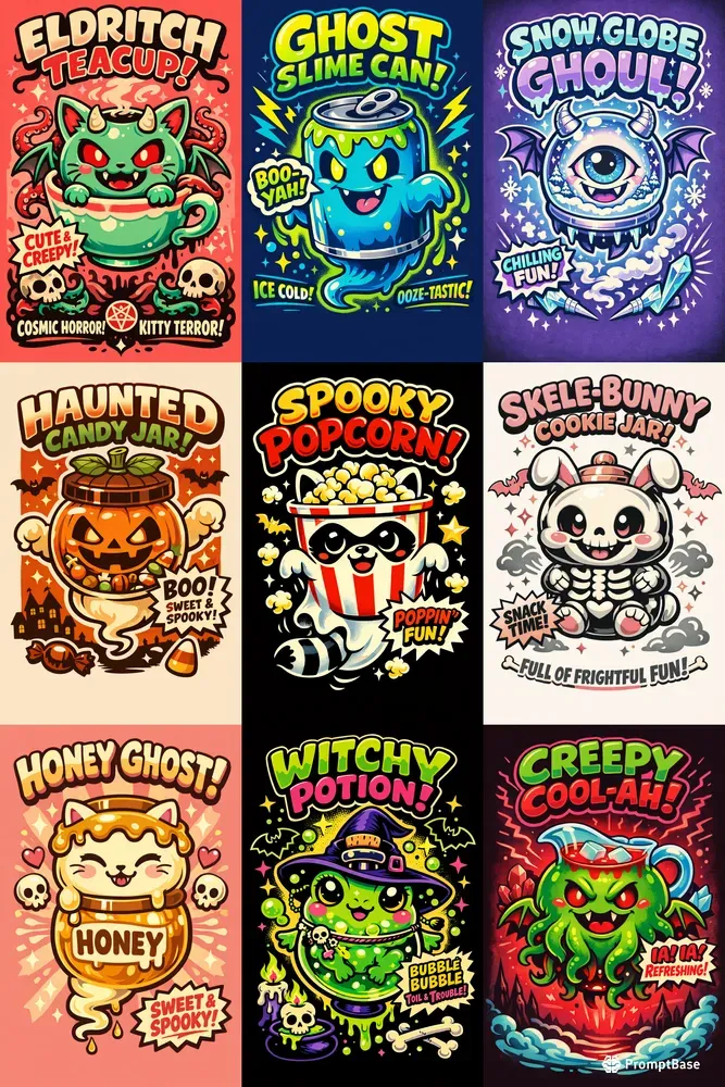 Retro Parody Poster Illustrations