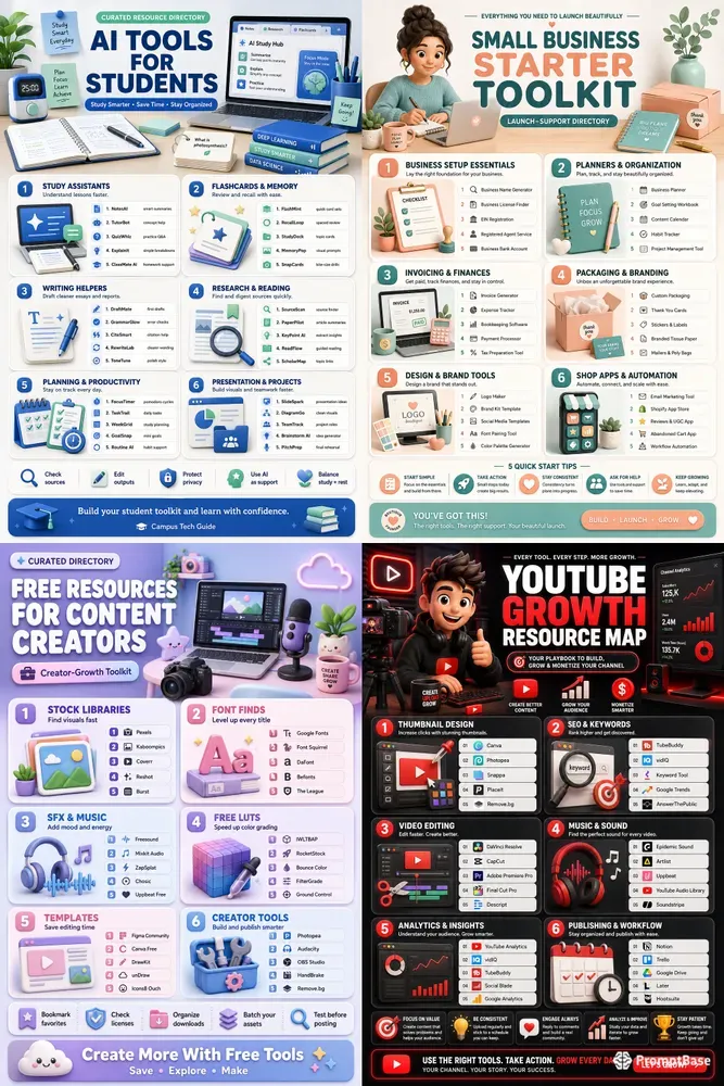 Curated Resource Directory Infographics