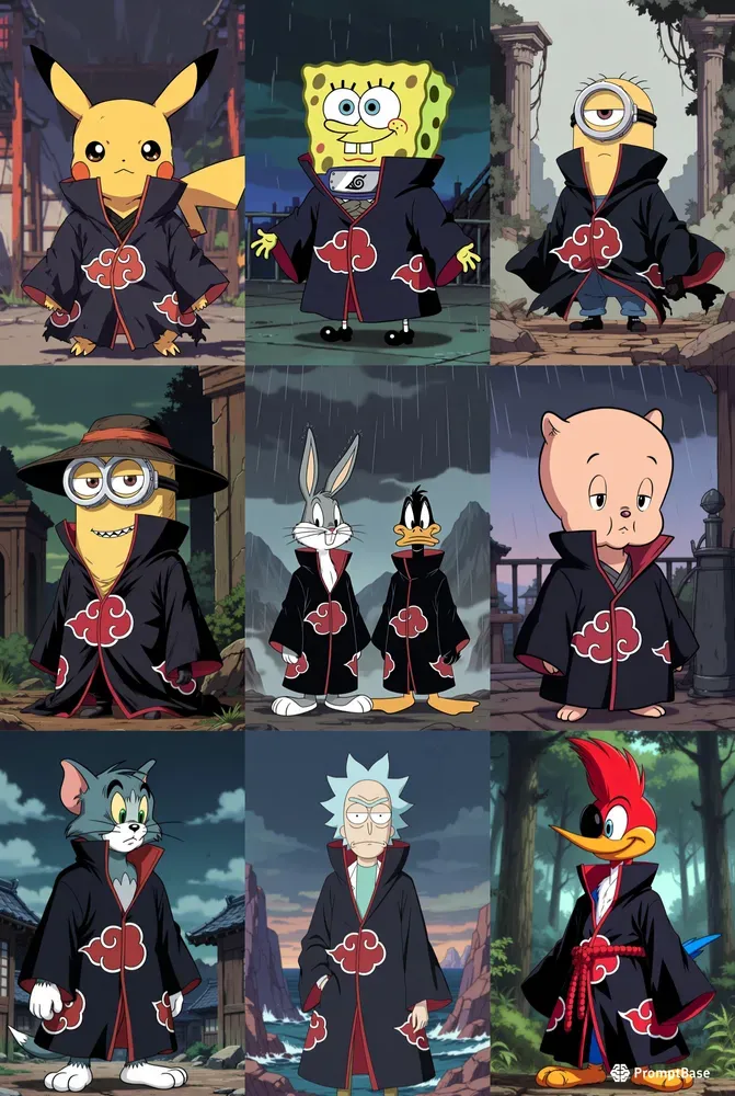 Cartoon Anime Naruto Akatsuki Characters
