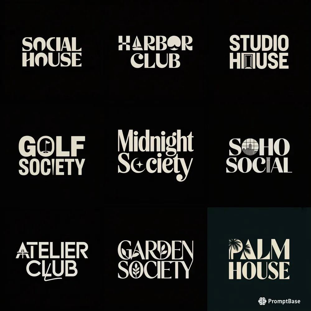Modern Luxury Club Logos