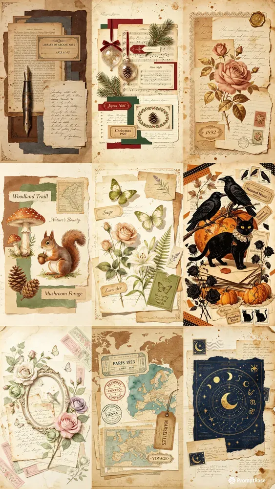 Vintage Junk Journal Printables