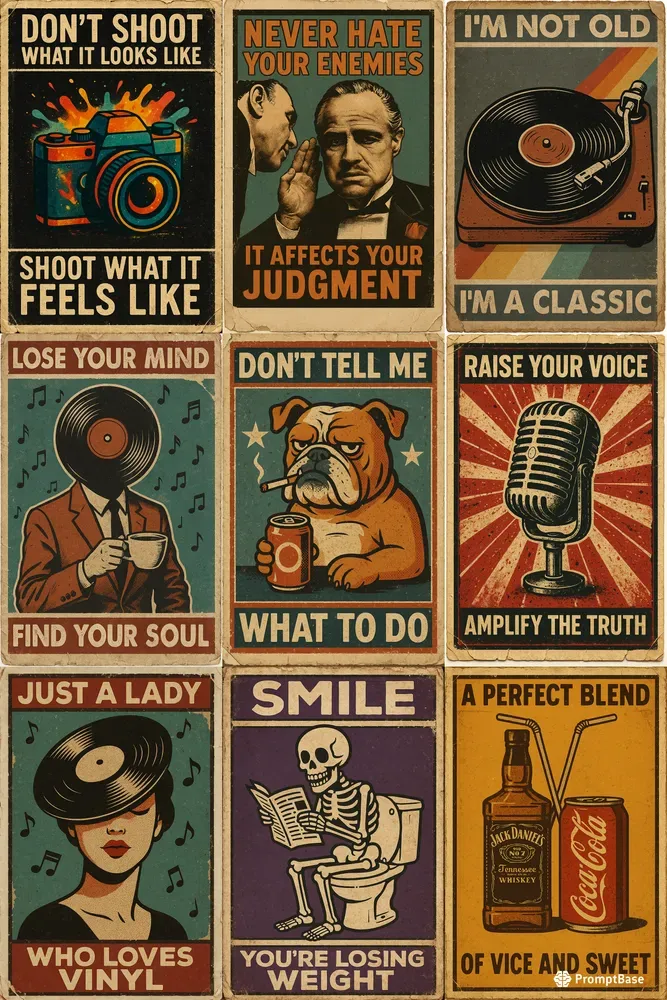 Retro Vintage Poster Art