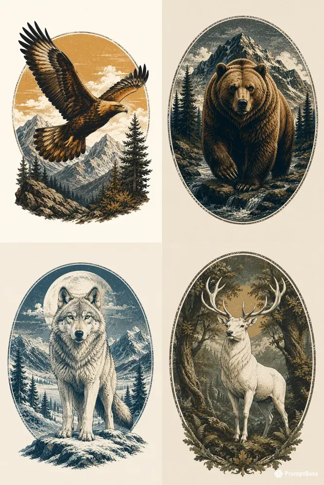 Wildink Commercial Pods Vintage Wildlife