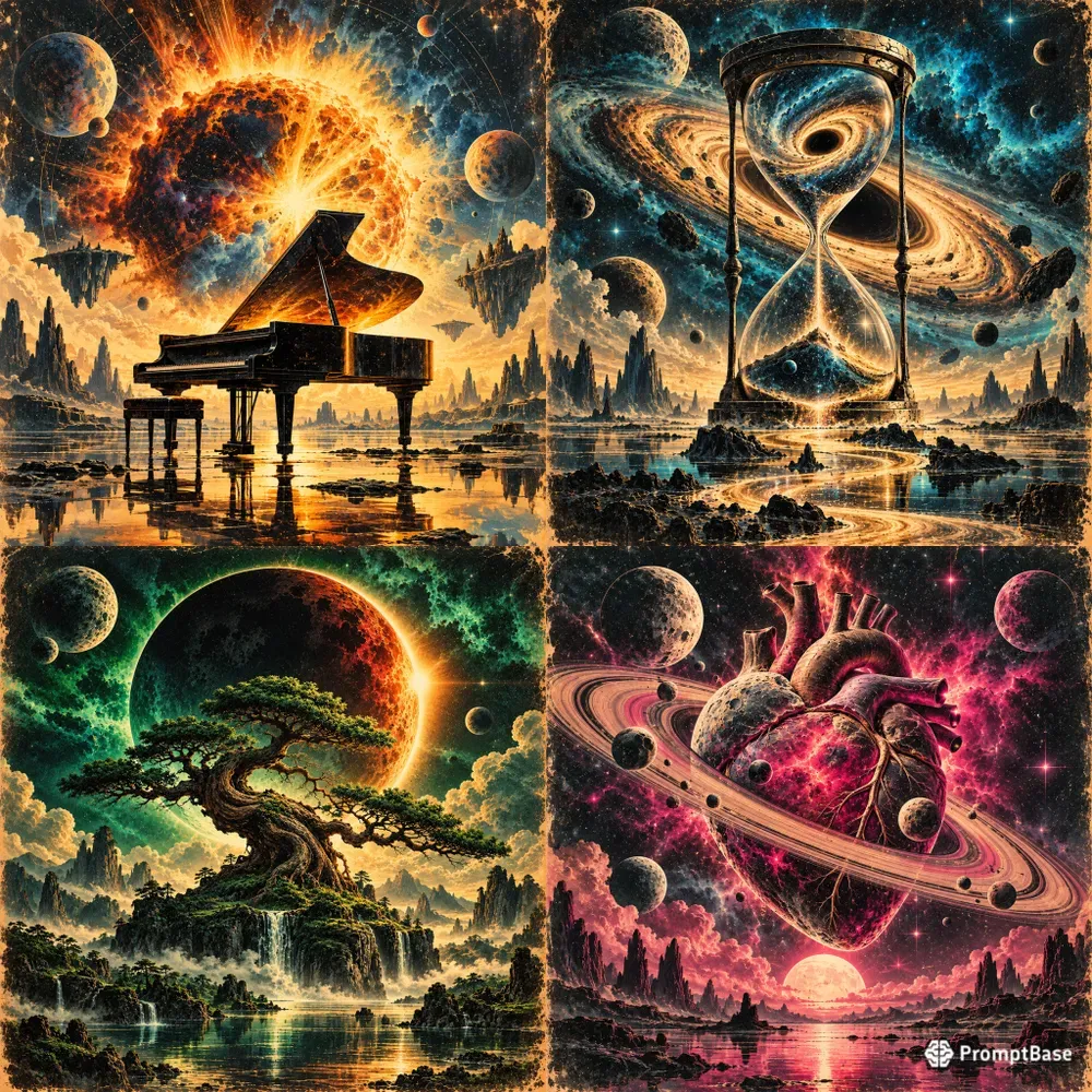 Cosmic Surrealism Vinyl Cover Art