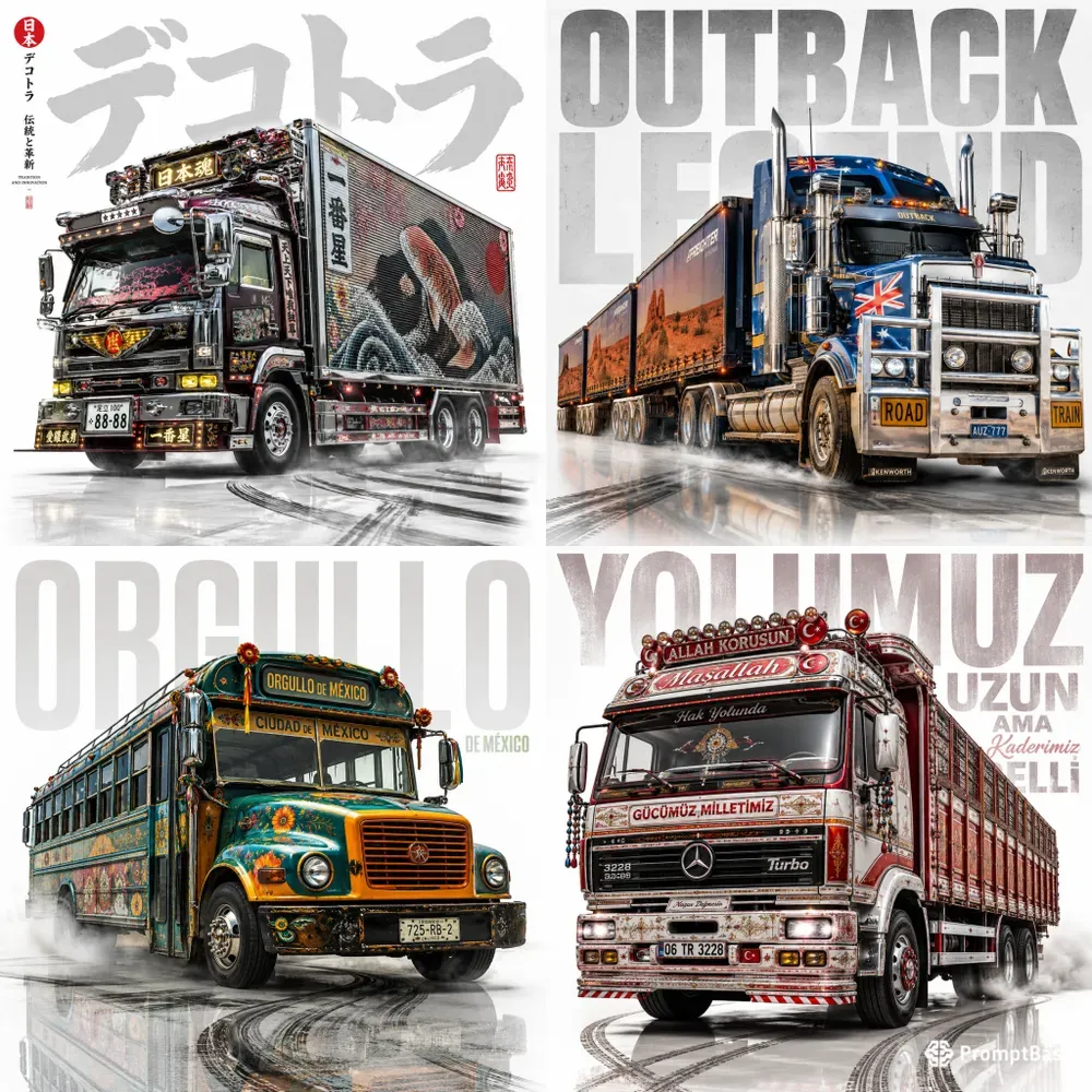 Global Heritage Transport Posters