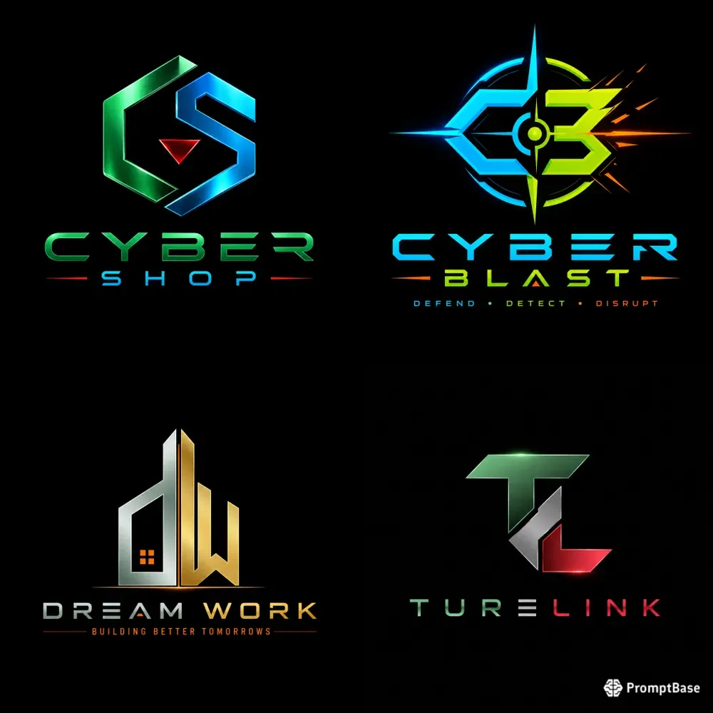 Premium Futuristic Logo Generator
