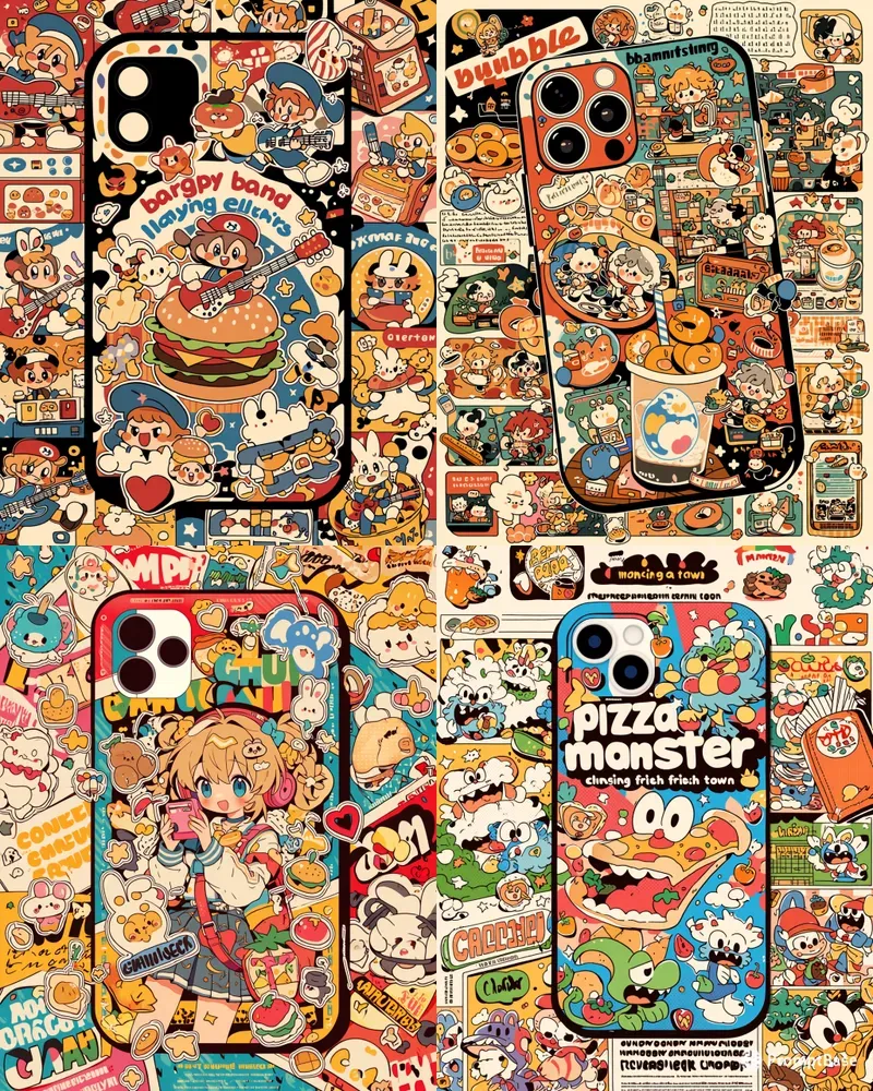 Retro Cartoon Phone Case Designs