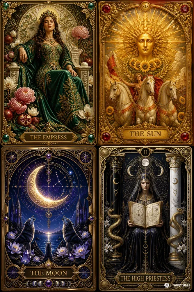 Luxury Tarot Card Illustration Generator