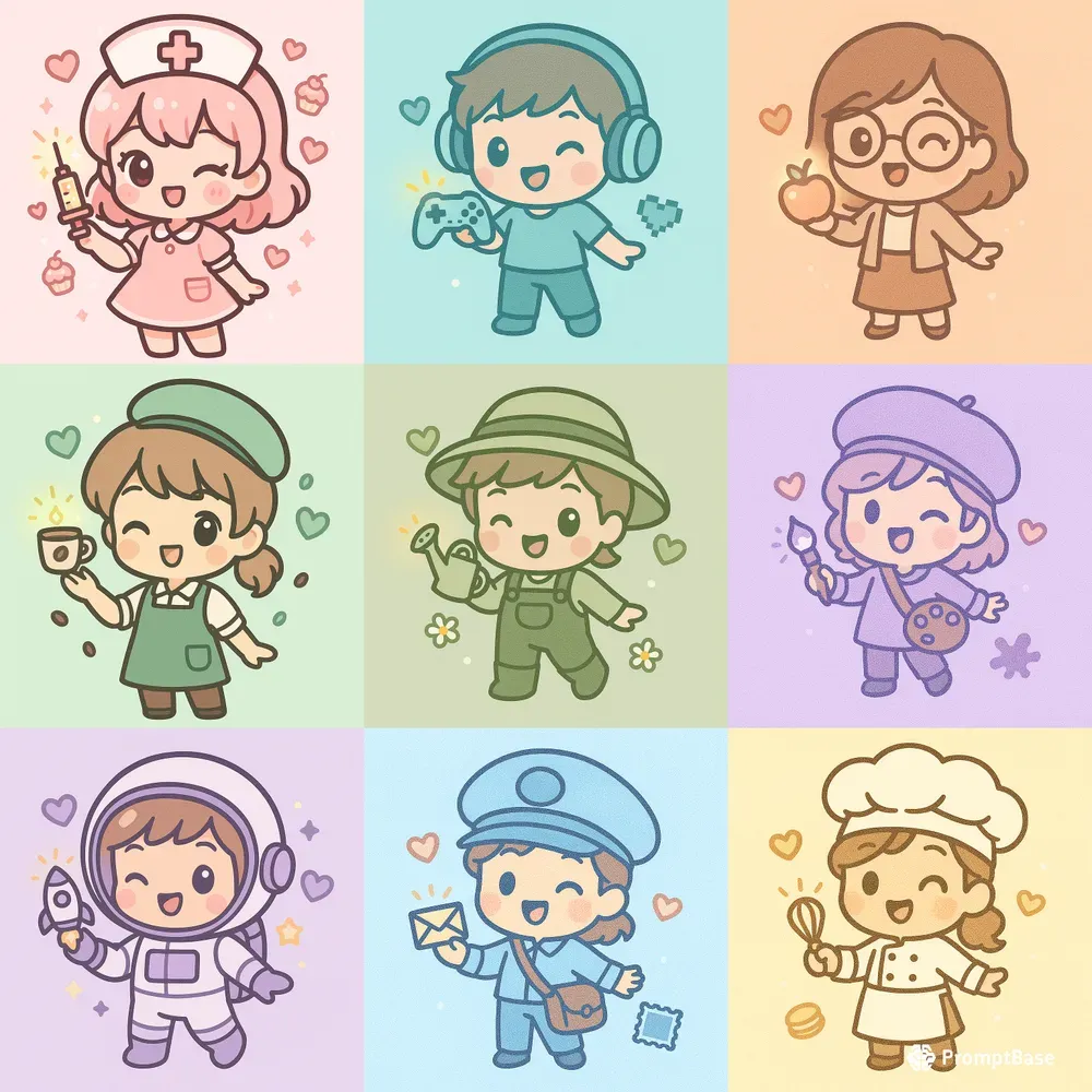 Chibi Kawaii Profession Generators