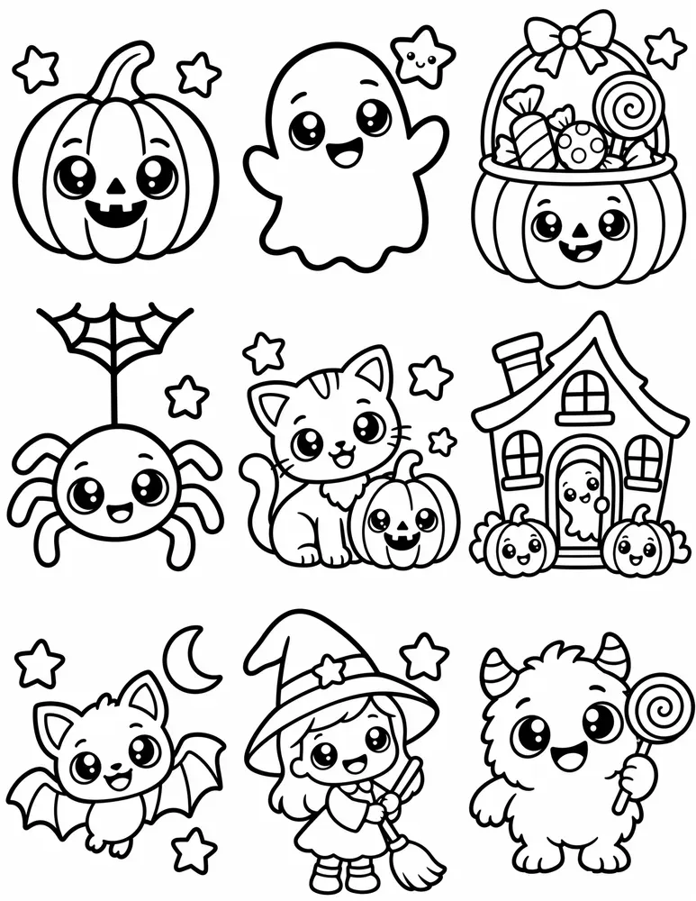 10 Halloween Coloring Pages For Toddlers