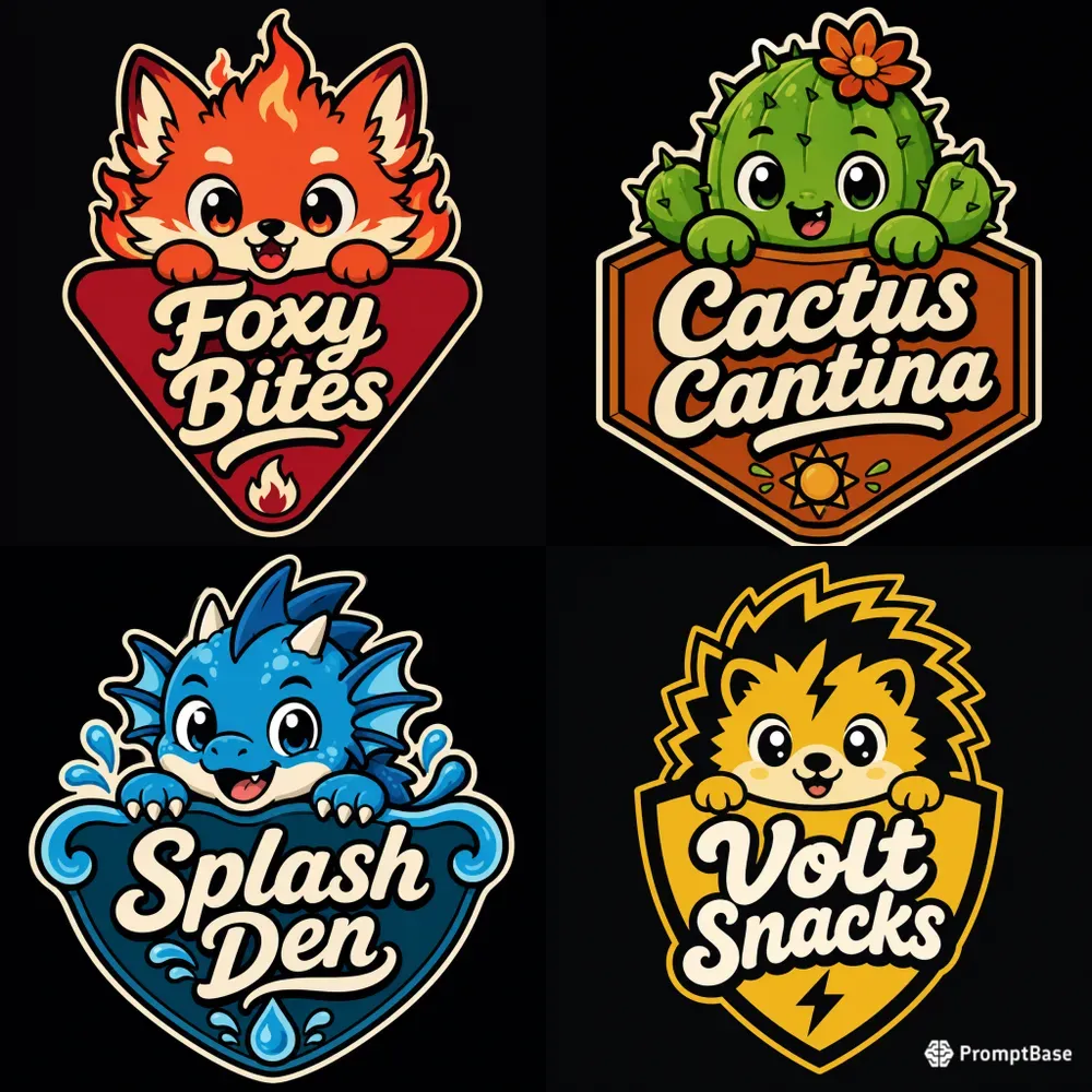 Cute Mascot Emblem Logo Design Makers