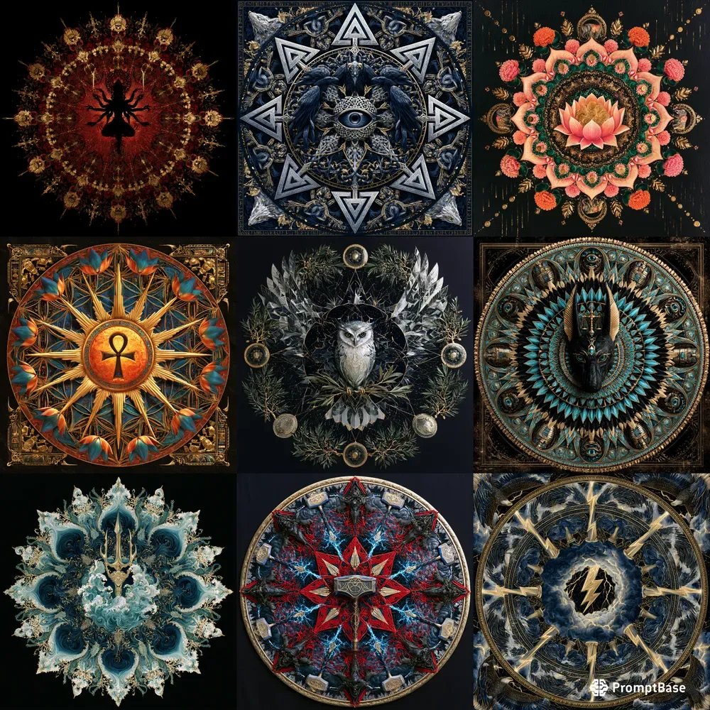 Divine Mandala Art Generator