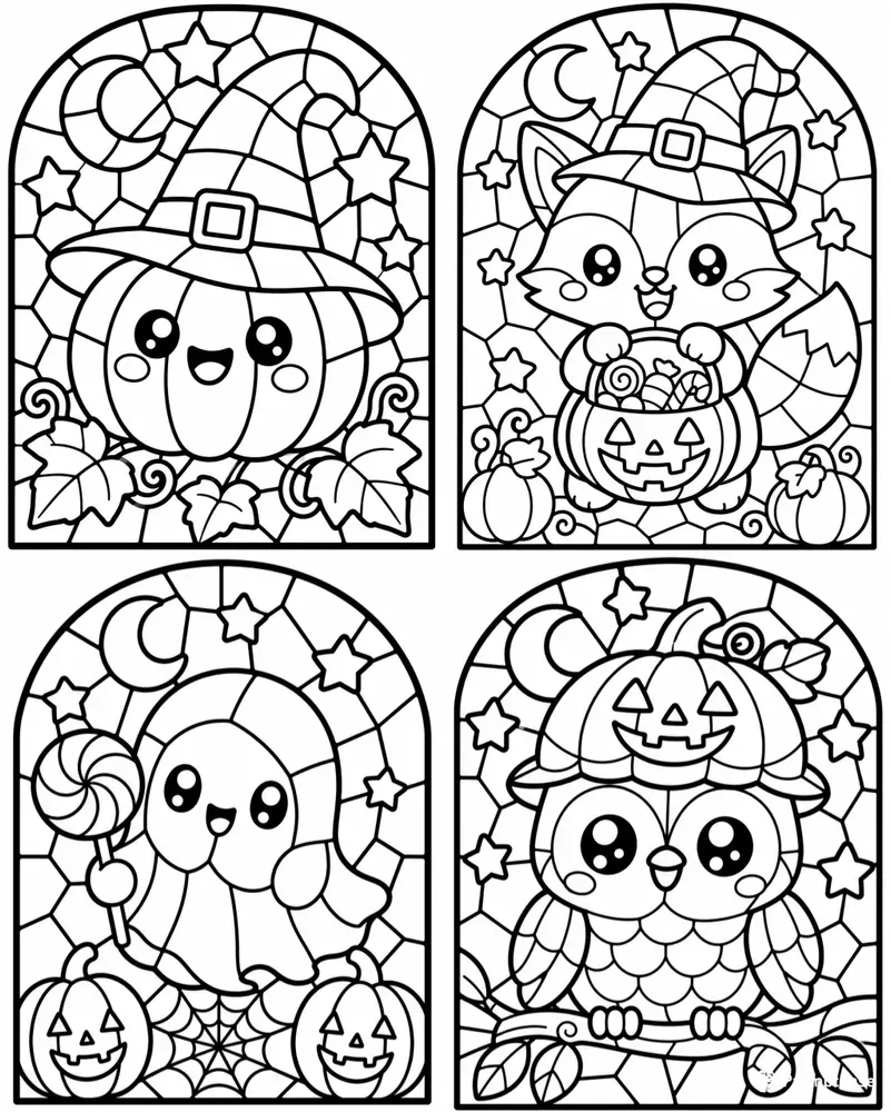 Halloween Stained Glass