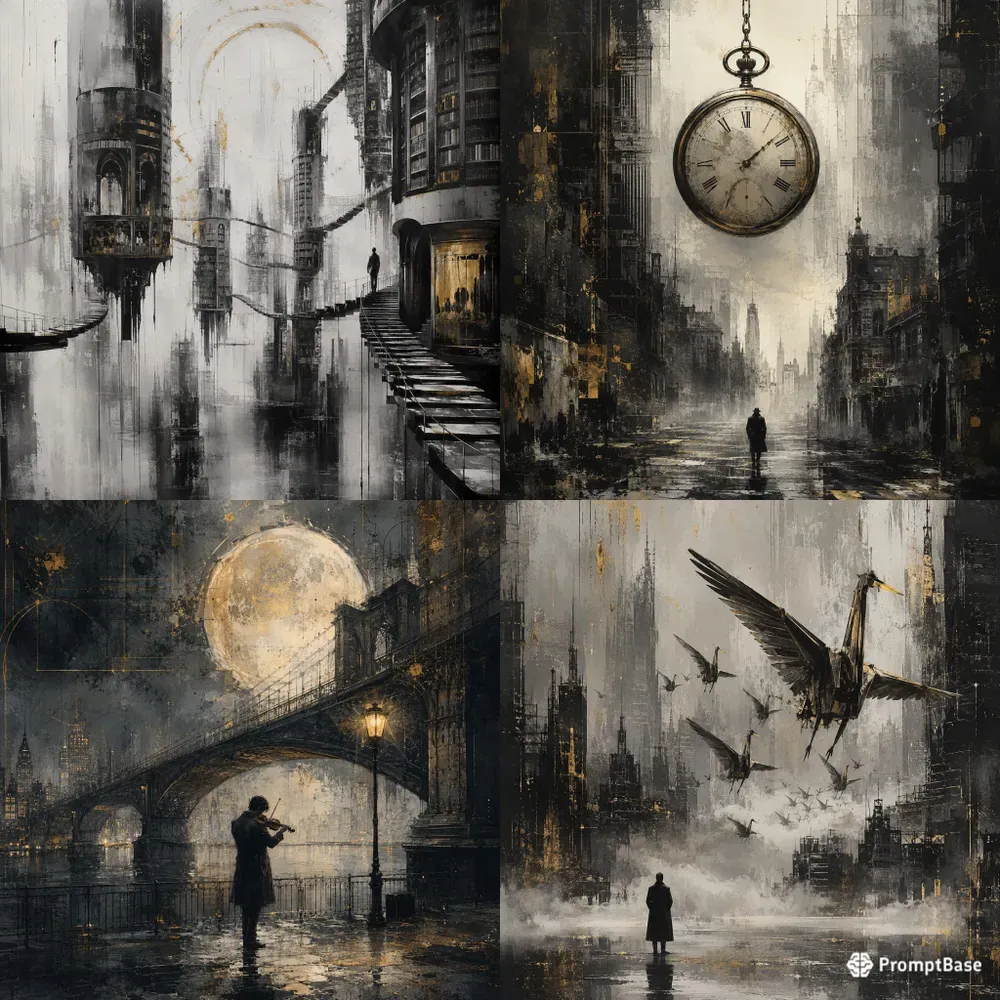 Golden Noir Urban Dreamscape Collections