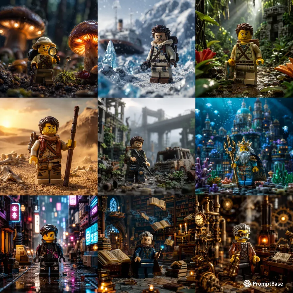 Premium LEGO Minifigure Advertising Art