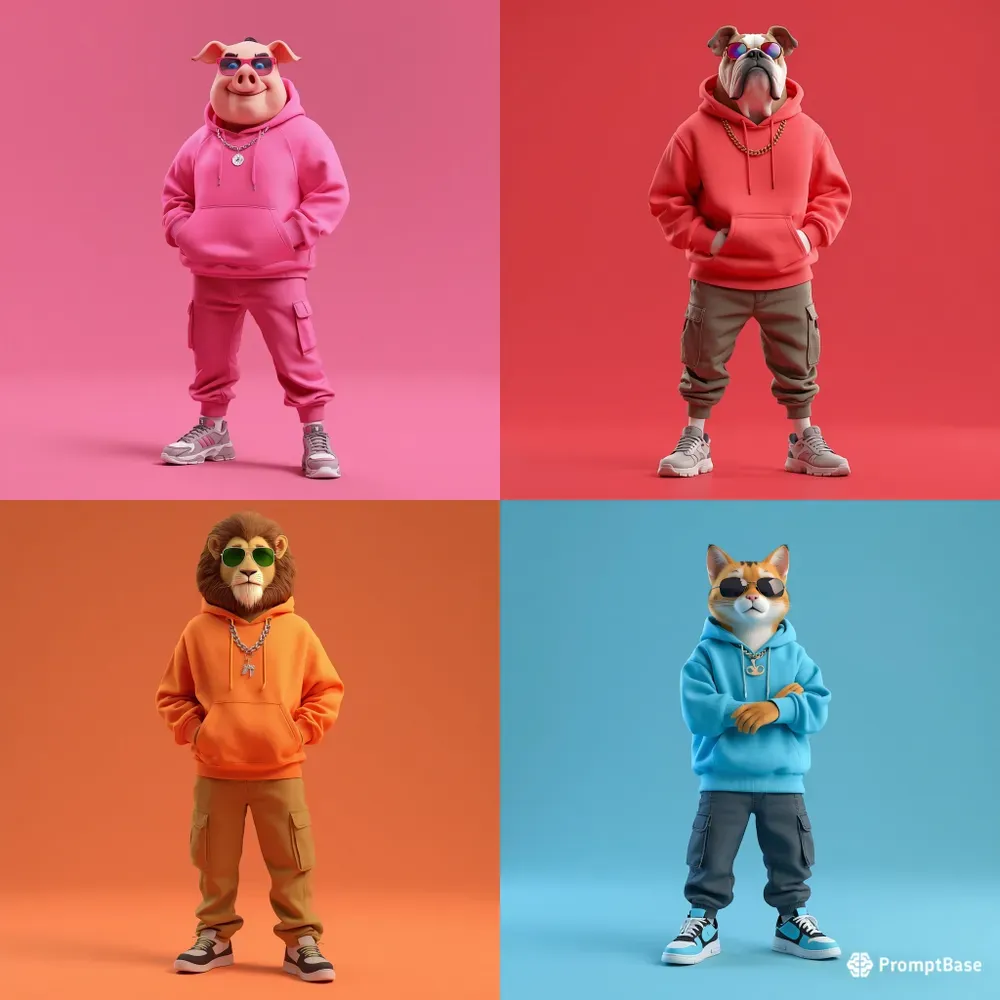 Fullbody 3D Stylized Cartoons