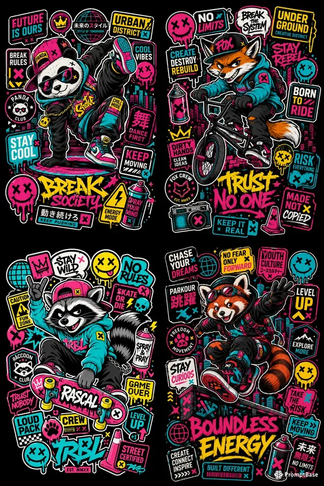 Sticker Bomb Modular Sticker Ecosystems