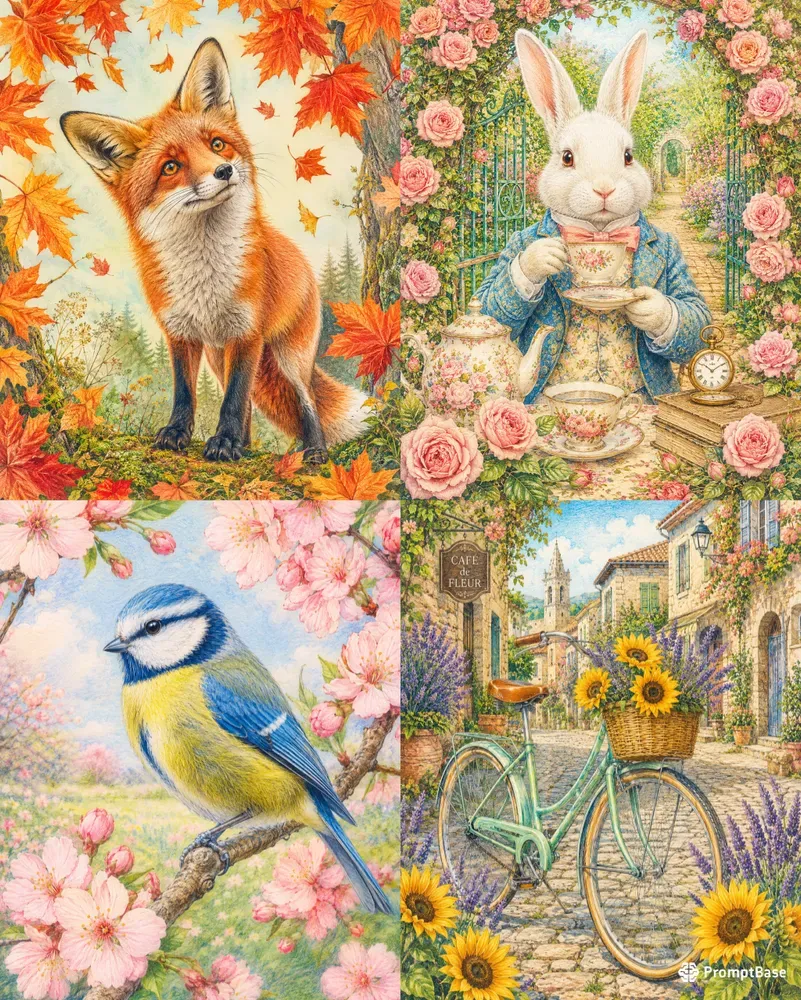 Bespoke Colored Pencil Card Graphics