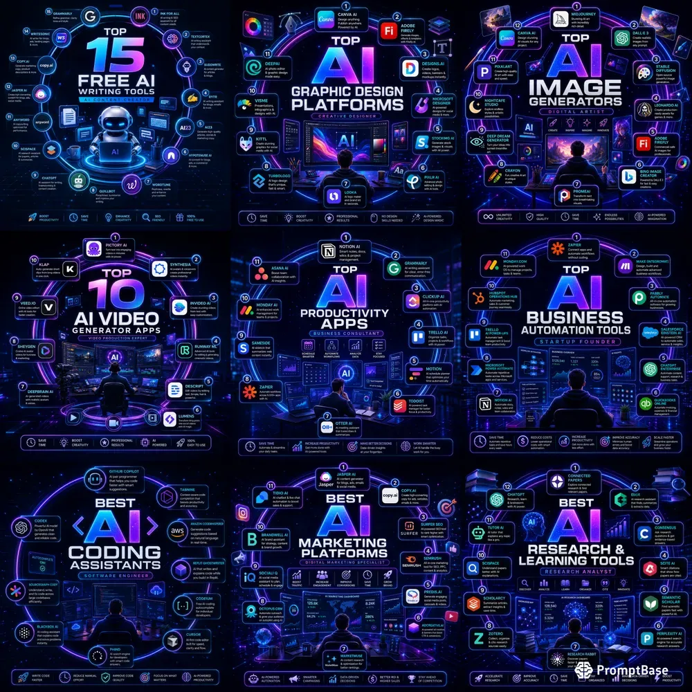 Futuristic Infographic Posters