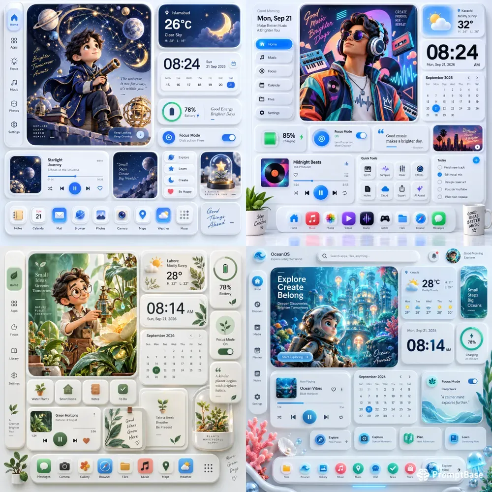 Artful Neumorphic Dashboards