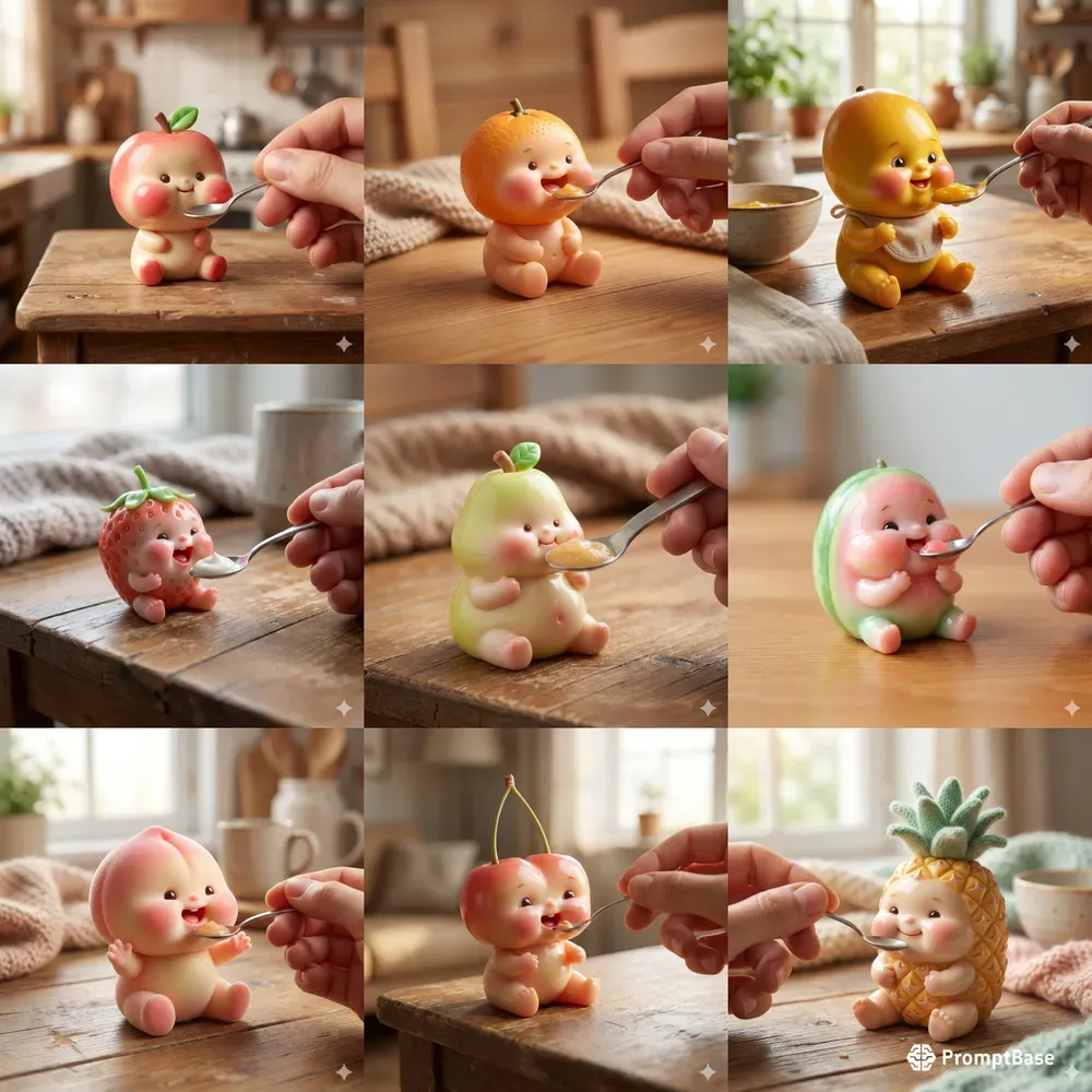 Kawaii Baby Fruit Characters