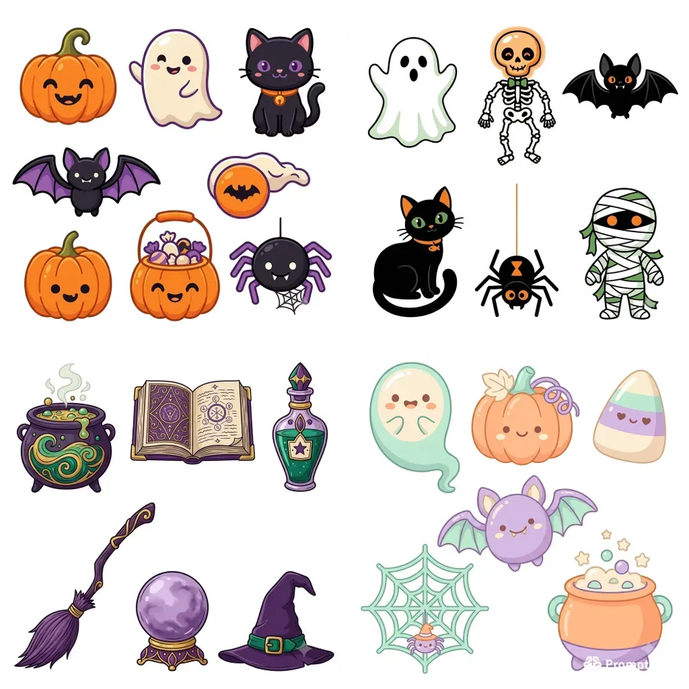 Halloween Clipart Sets Spooky Studios