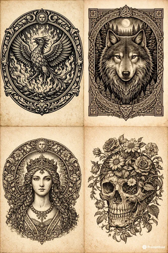 Vintage Printmaking Illustrations