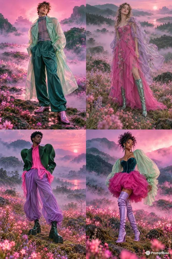 Dreamcore Neon Nature Fashion