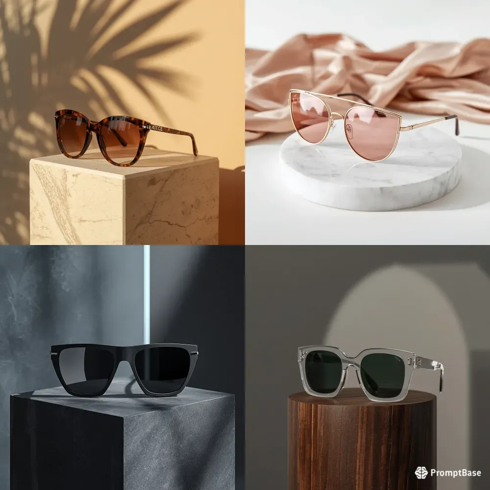 Sleek Designer Sunglasses Editorials