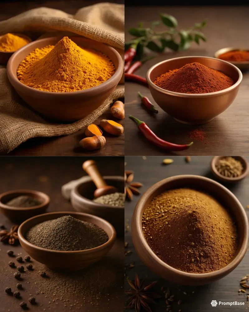 Rustic Spice Food Product Photography