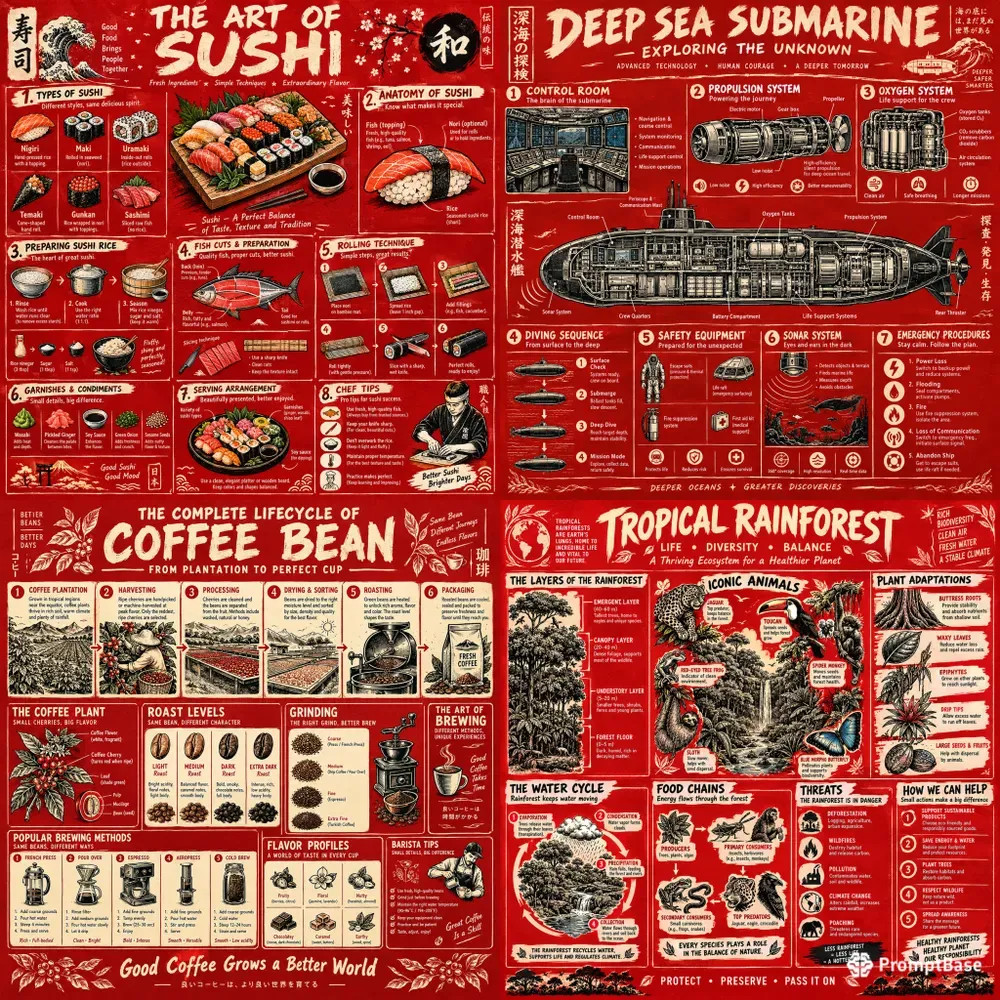 Handdrawn Knowledge Posters