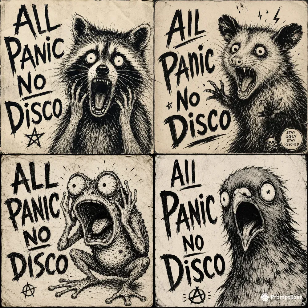 All Panic No Disco Style Animal Posters