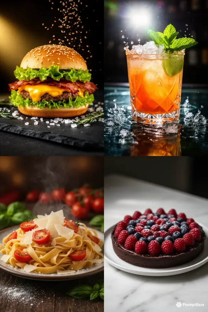 Cinematic Commercial Food Culinary Photos
