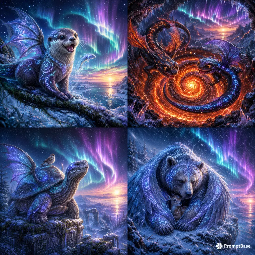 Frost Dragon Fox Spirits