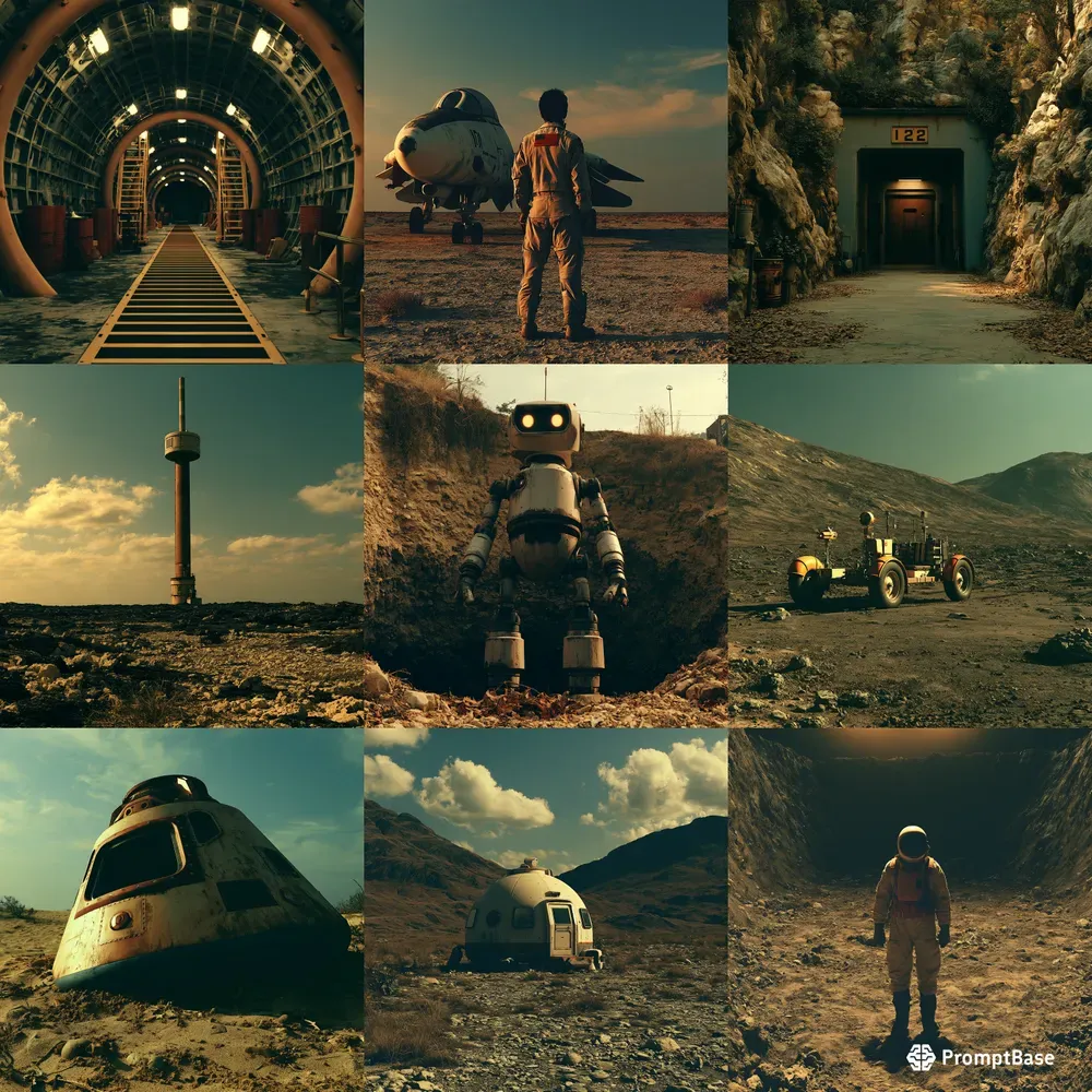 Cinematic Retro Scifi Photography