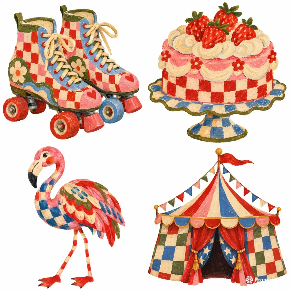 Whimsical Folk Art Illustrations