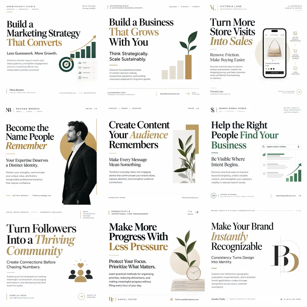 Premium Carousel Cover Designs