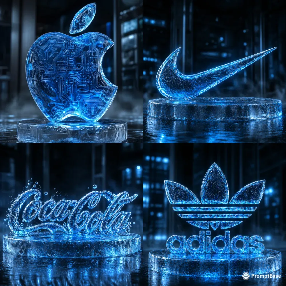 The 3D Sculpted Ice Logo Masters