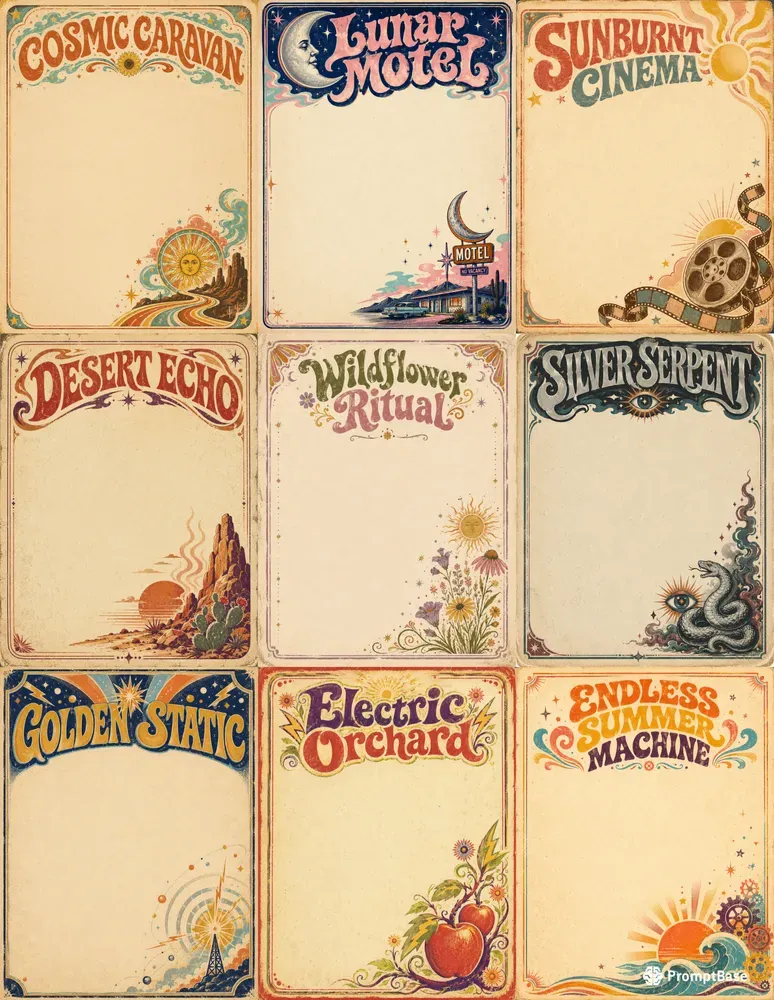 Vintage Rock Journal Pages