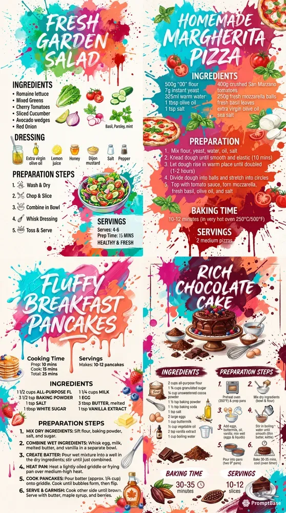 Colorful Abstract Paint Splash Recipes