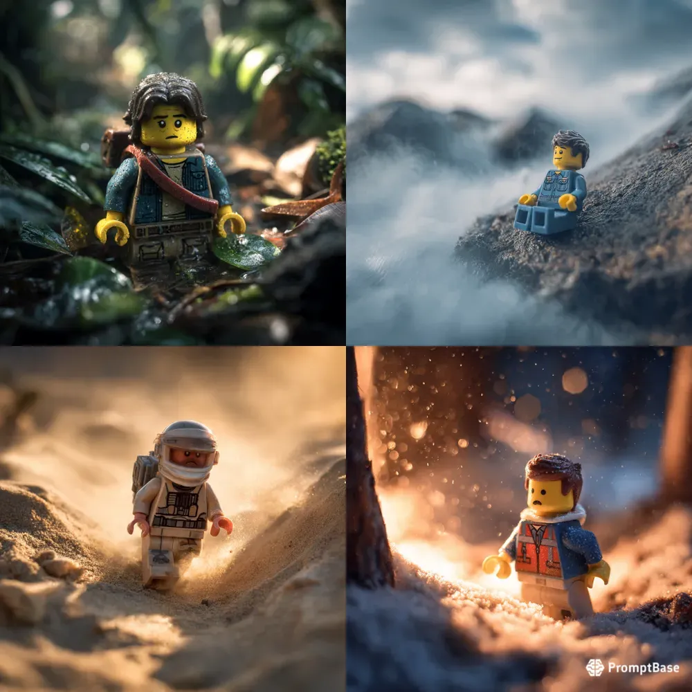 Cinematic Emotional Toy Figure Scenes