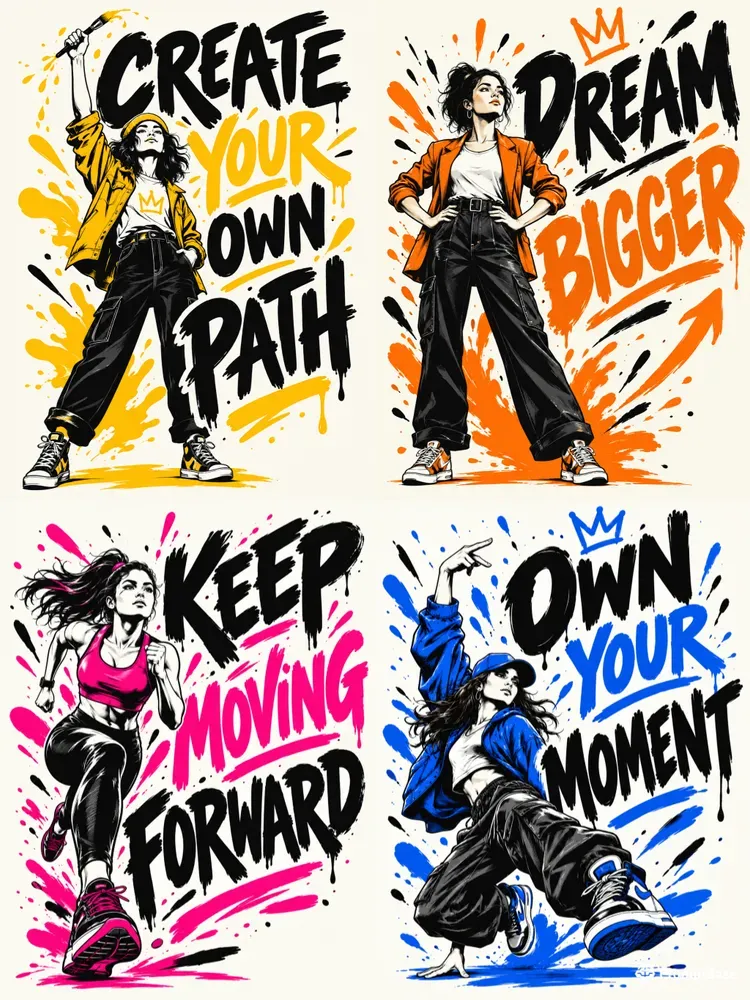 Bold Motivational Typography Posters