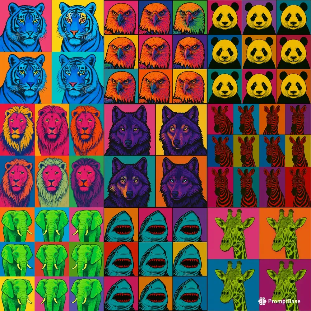 Pop Art Animal Portraits