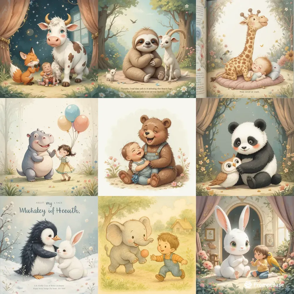 Whimsical Animal Friends For Kids