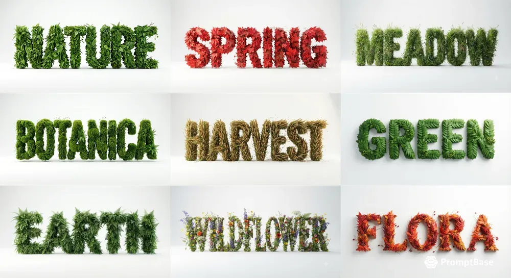 Nature Inspired Text Art Generator
