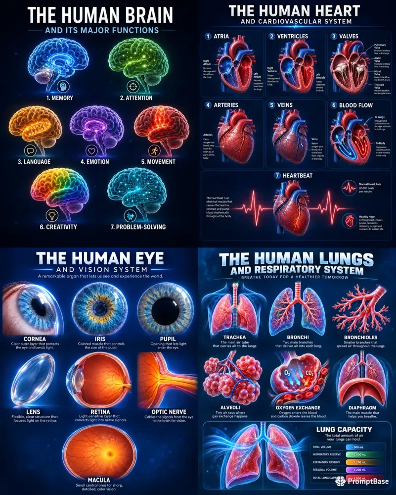 3D Anatomy Infographics