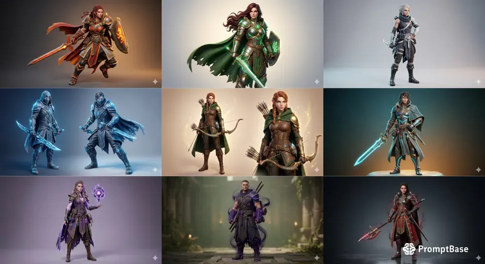 Stylized 3D RPG Character Generator