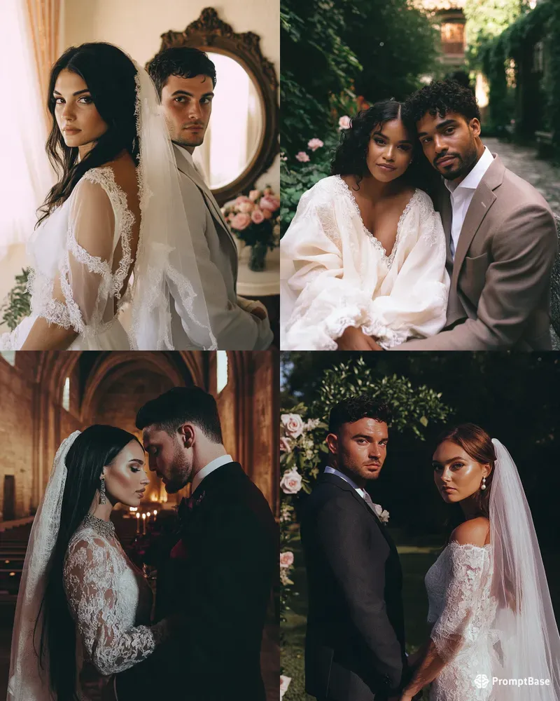 Cinematic Wedding Couple Photos Mj