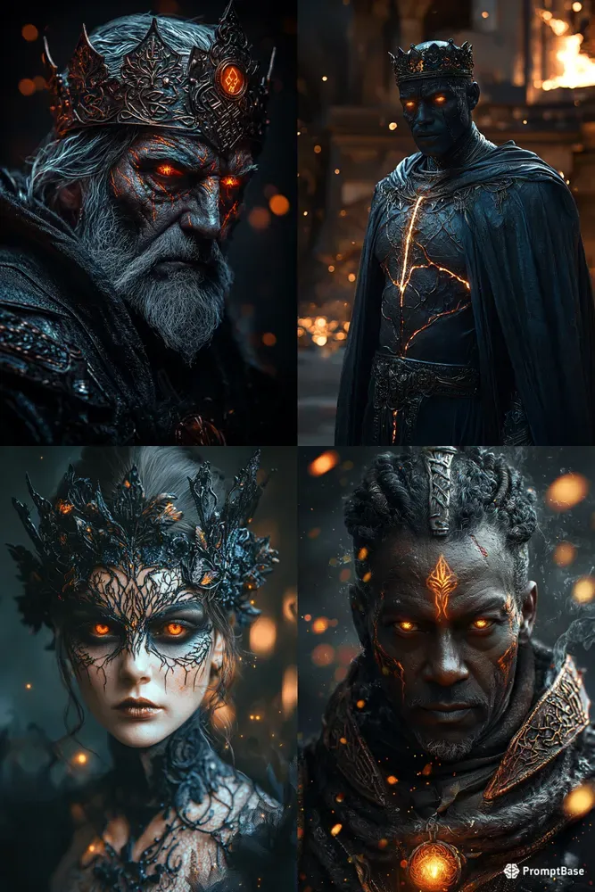 Onyx Alchemist King Fantasy Portraits