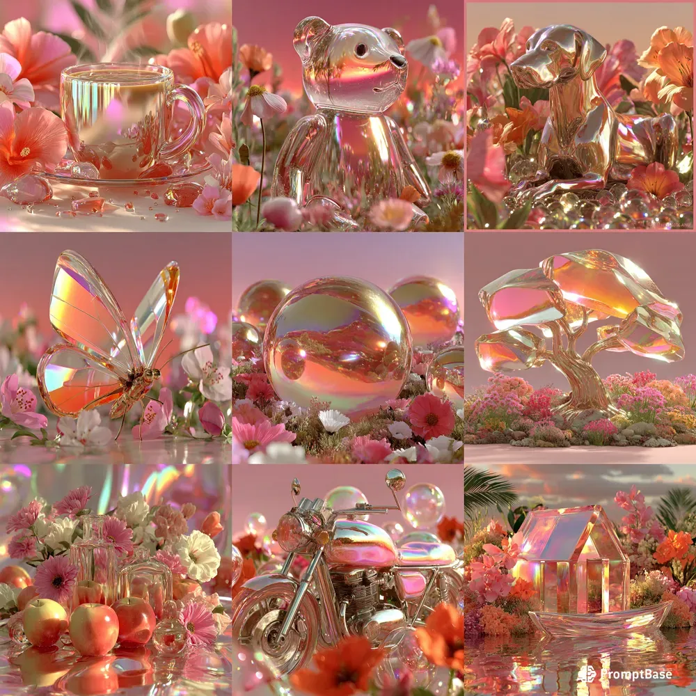 Glass Ethereal Luminous Renders